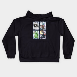 Nightmeow Before Hiss-tmas Halloween Cat Kids Hoodie